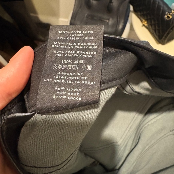 J Brand. Leather pants. Irina (L8005). Size 28. - Picture 8 of 8